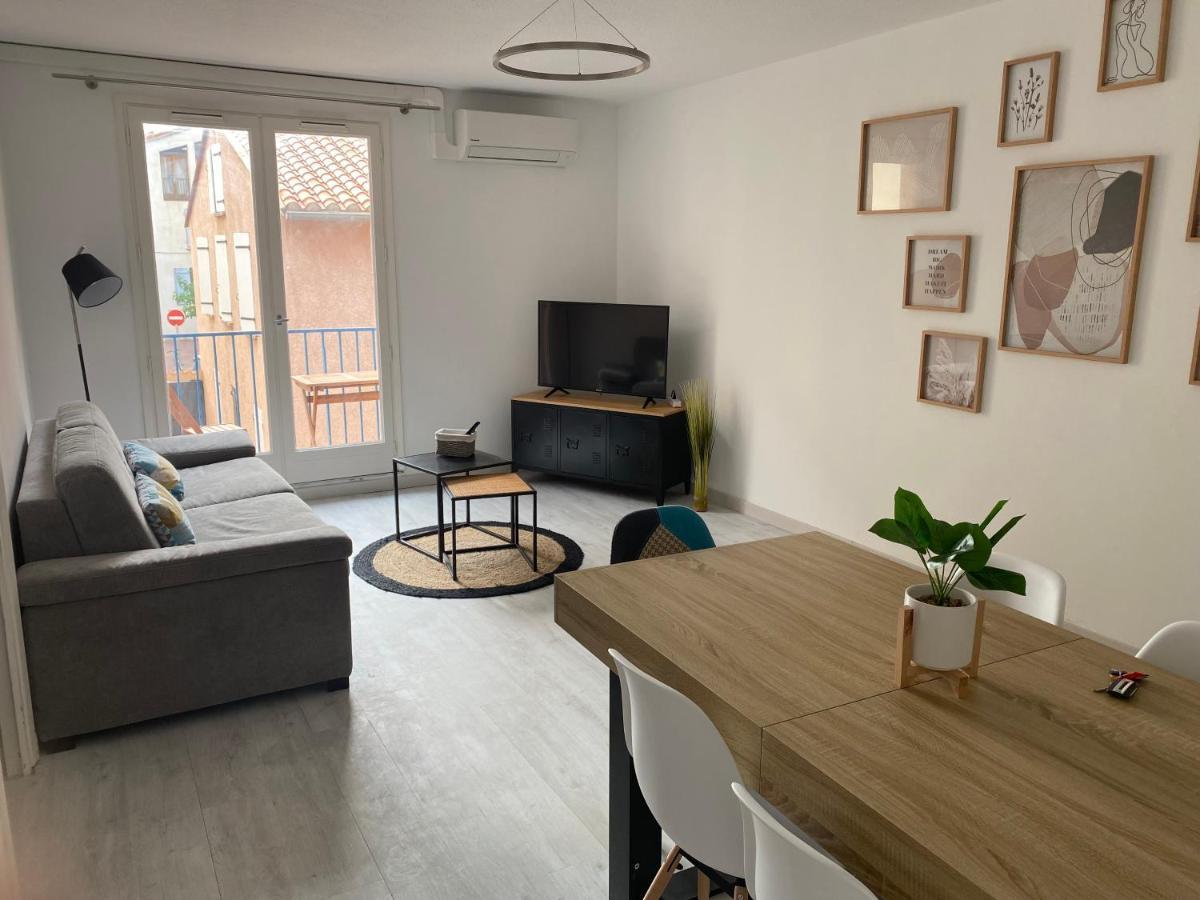 Superbe Appartement Climatise Avec Parking Prive Port Vendres Luaran gambar